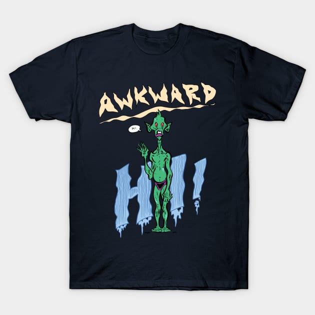 Awkward Hi- Fish out of Water T-Shirt by captainhuzzah